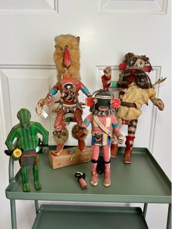 Vintage Kachina Doll Lot – Hand Carved Southwest Folk Art Collection