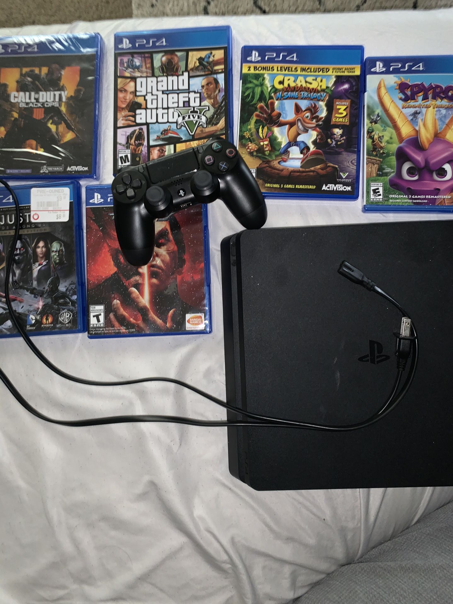Ps4 Slim Perfect condition + 6 games