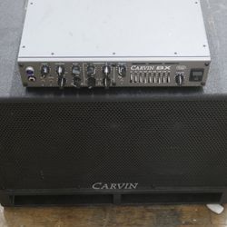 Carvin BX500 Bass Amplifier W GARVIN BRX 10.2 NEO SPEAKER PRE OWNED TESTED 