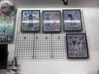 Metal Grid Wall Display Racks VERY NICE lot