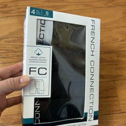 NWT French Connection men’s organic cotton boxer briefs 4 pack size S