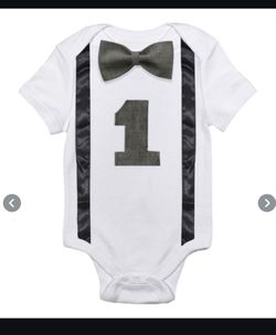 Baby boy 1st birthday romper (NEW!)