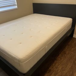 IKEA Black Bed Frame And Bed 