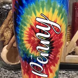 Tie Dyed Penny Insulated Tumbler 