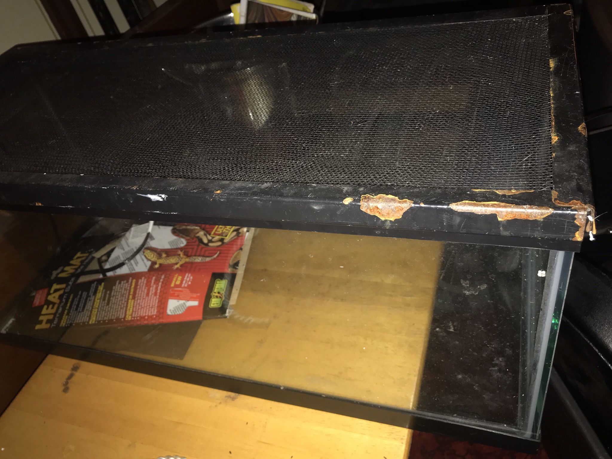 Reptile Tanks (2). With Heat Pads