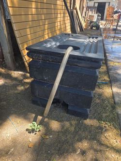 polyethylene (plastic) utility storage tank,