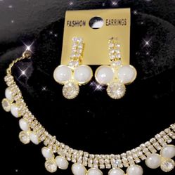 Clearance New Gorgeous Necklace With Earrings 