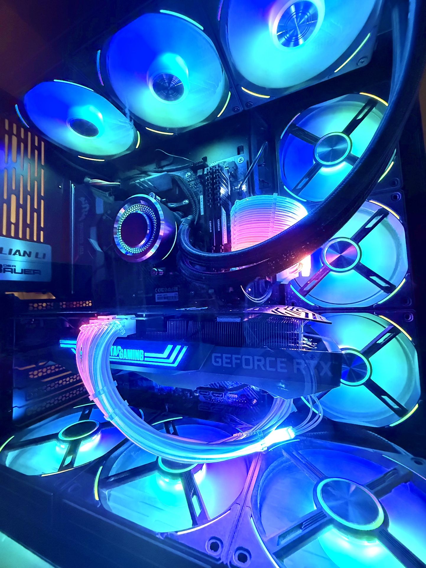 Liquid water Cooling Gaming pc 5800x 32gb ram rtx 3070ti 1tb ssd