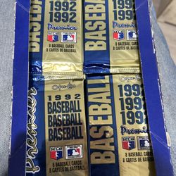 8 Packs Of 8 Baseball Cards 1992