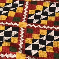 Aplique and Patch work gorgeous Hand made thin blanket.