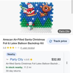 Christmas Ballon Backdrop