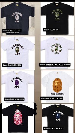 Bape shirts all sizes