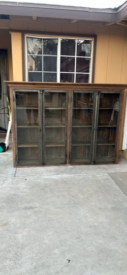 Wood brown cabinet