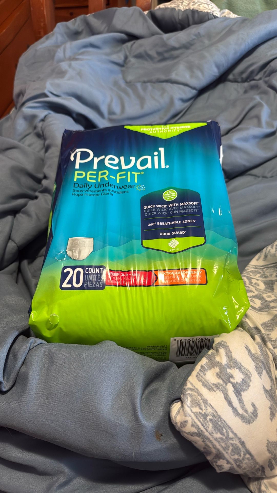 Prevail Per-fit Dally Underwear 20 Ct