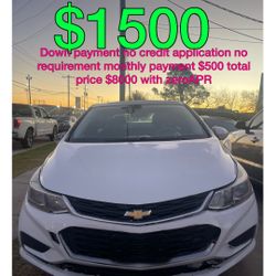 2017 Chevy Cruz No Credit Application No Requirements 