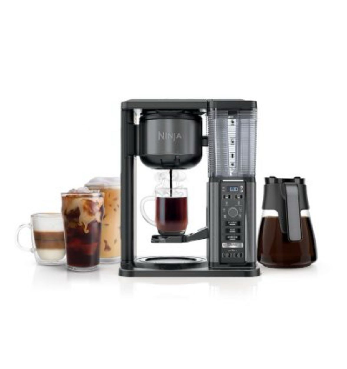 Ninja Specialty Coffee Maker With Fold-Away Frother And Glass Carafe Brand New In Box