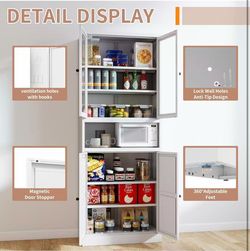 Metal Kitchen Pantry Cabinet