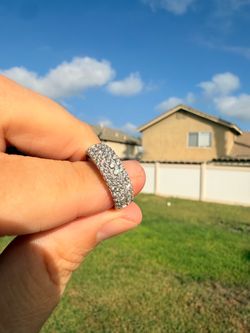 Dome Pave Anniversary Band 14K