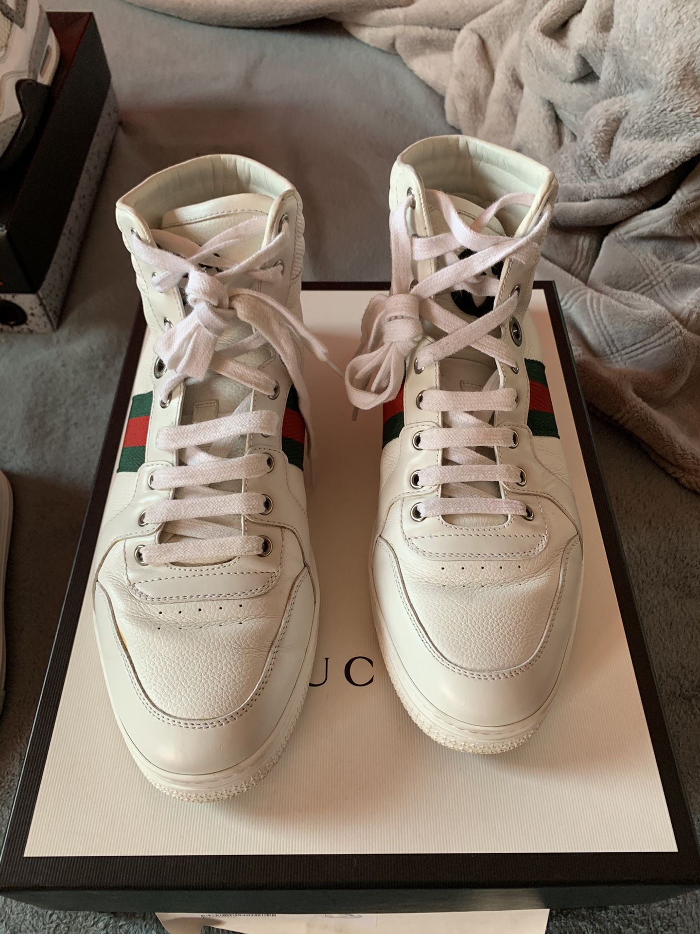 Gucci leather high tops Size 9 us Size 39 in Gucci