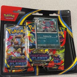 Pokémon Mega Evolution Phantasmal Flames 3 Pack Blister 