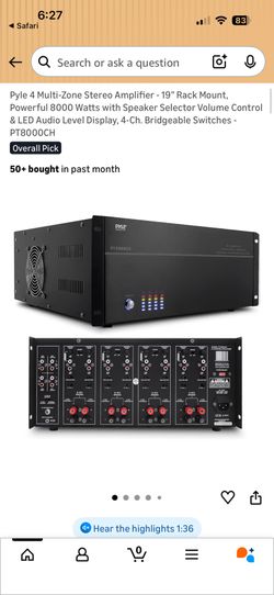 Pyle Stereo Amplifier