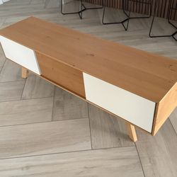 Calligaris Adam TV Console - Oak/White