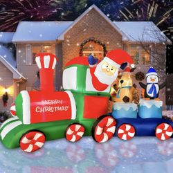 8 FT Christmas Inflatable Decorations, Christmas Outdoor Inflatables
