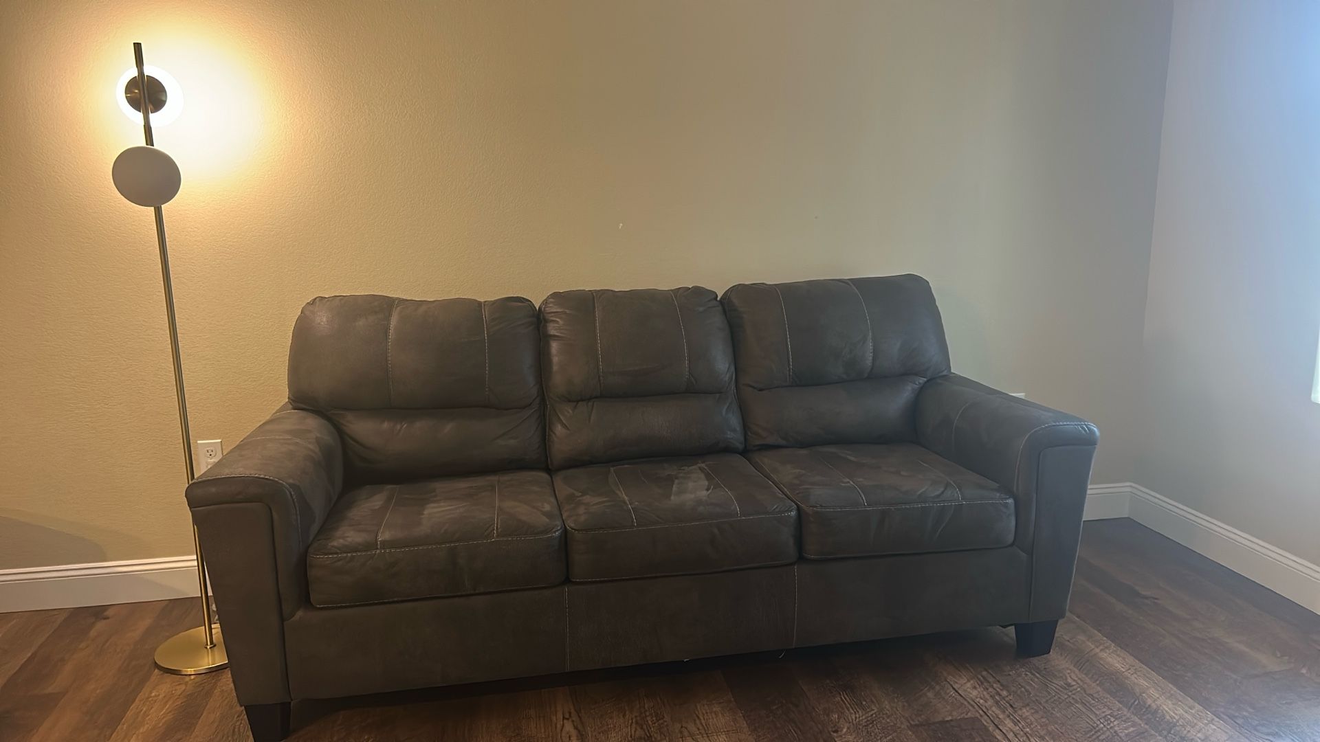 3 Cushion Brown Sofa Sleeper