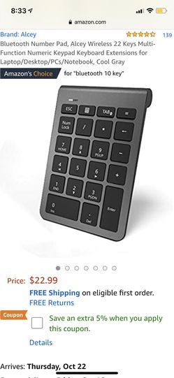 Number pad