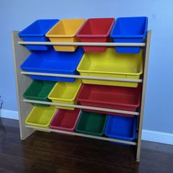 Kids Cubby Toy Storage Organizer