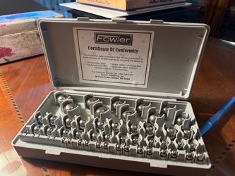 Fowler Chrome Steel Inspection Ball Set