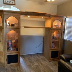 oak entertainment center