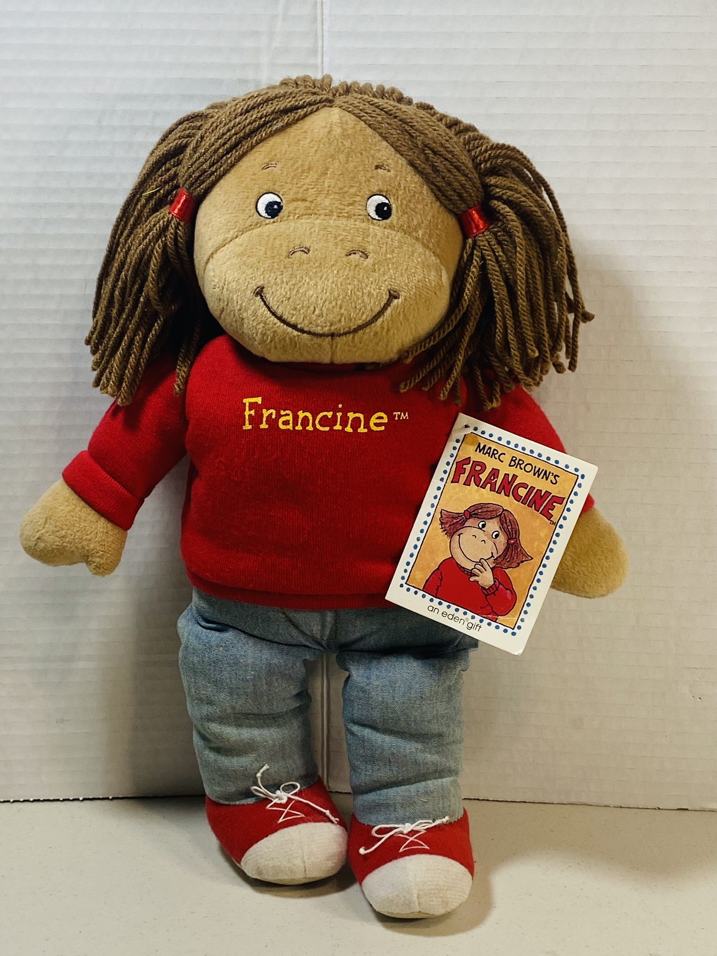 Vintage Eden Arthur Francine Plush Stuffed Doll Marc Brown PBS TV 15"