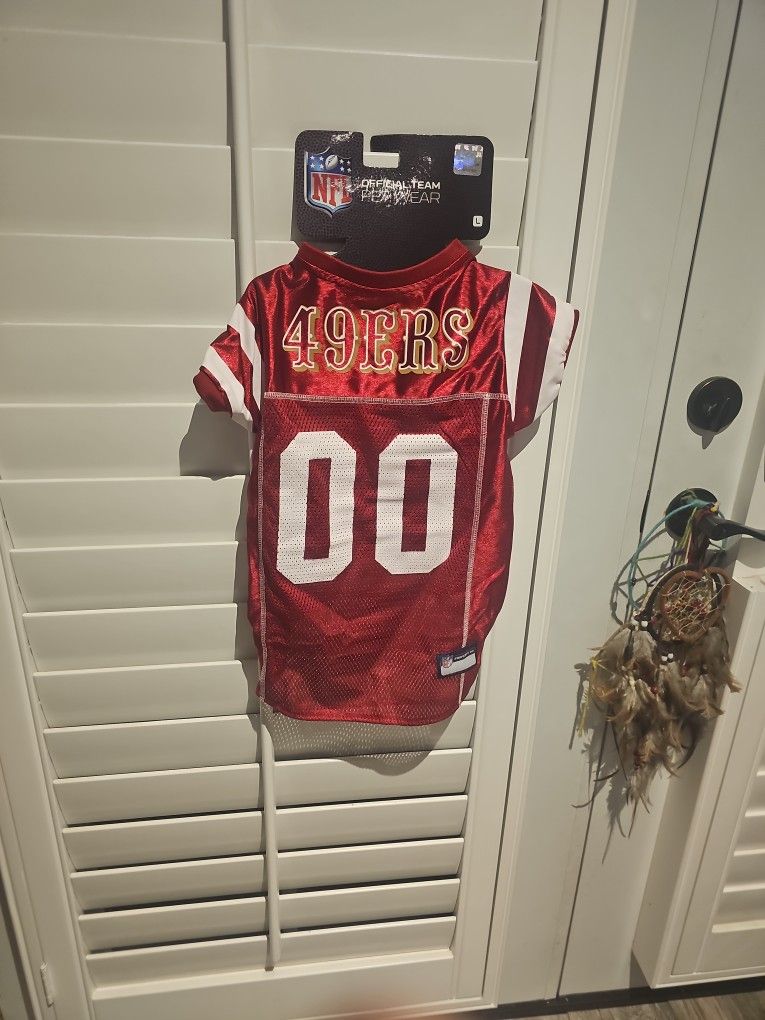 NFL 49ers Dog Jersey Large