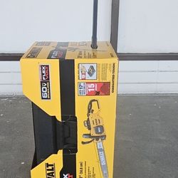 FLEXVOLT 60V MAX 20 in. Brushless Electric Cordless Chainsaw Kit and Carry Case with (1) FLEXVOLT