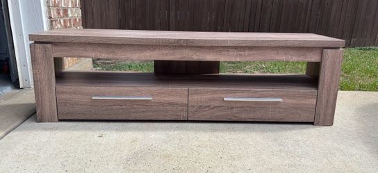 Nice 2 Drawer Console Table / Storage Bench