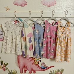 Toddler Girl Summer Clothes Bundle Size 3T, 4T and 3/4T - Dresses, Tank top, Shorts (12 Items) 