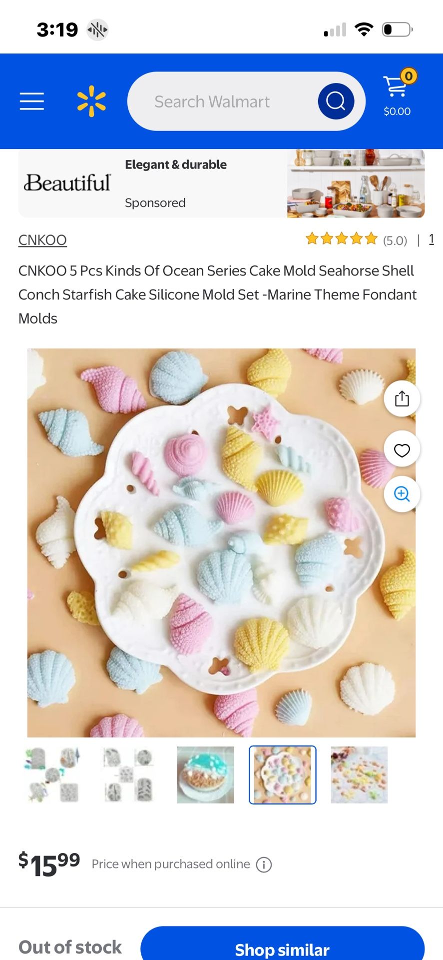 Cake Mold Seashore
