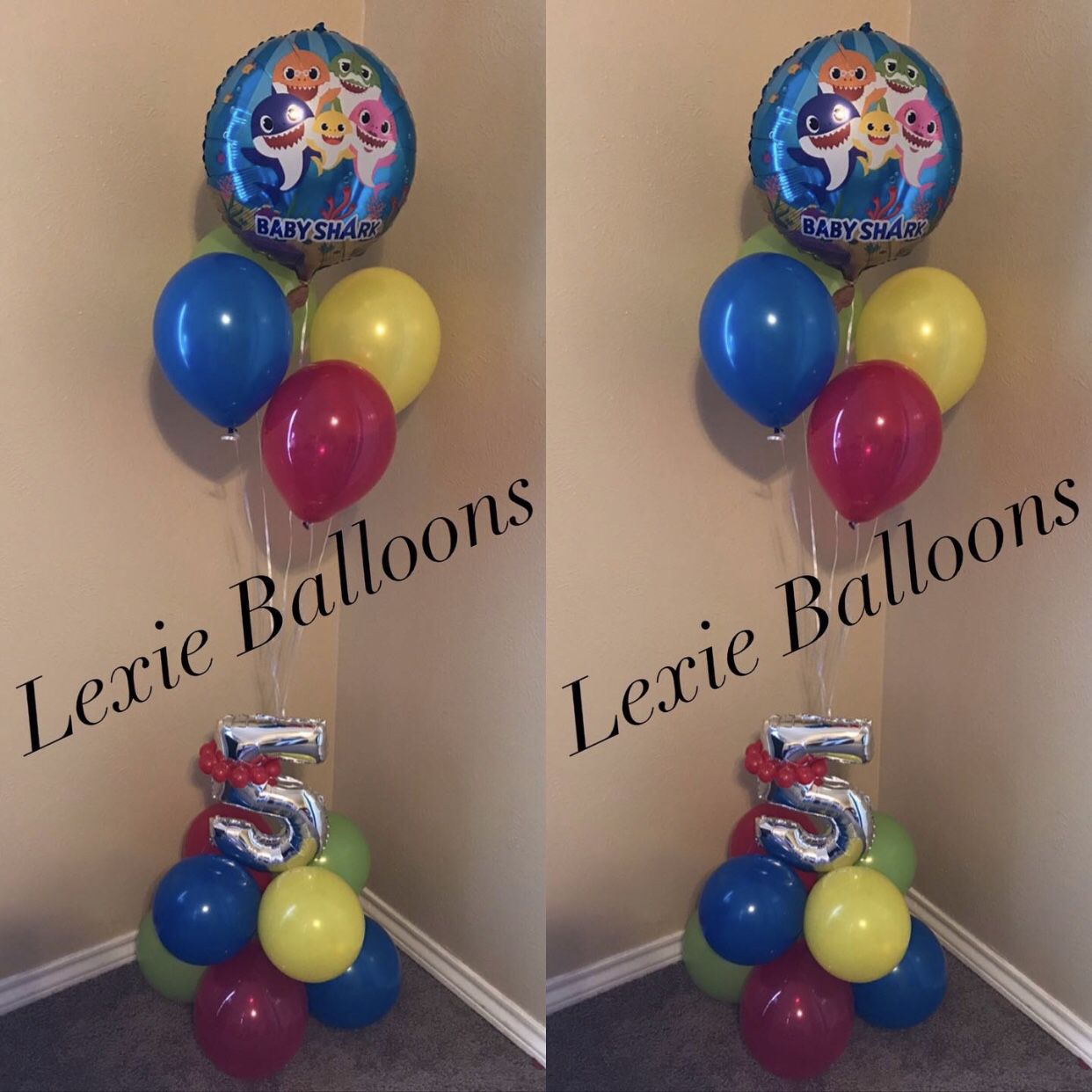 Helium balloons bouquets
