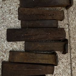 vintage metal railroad spikes 9 price for all