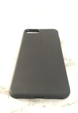 iPhone 7 Plus silicon cover color black fit tight