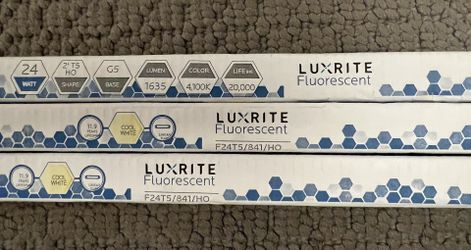 3 Luxrite Fluorescent Lightbulbs