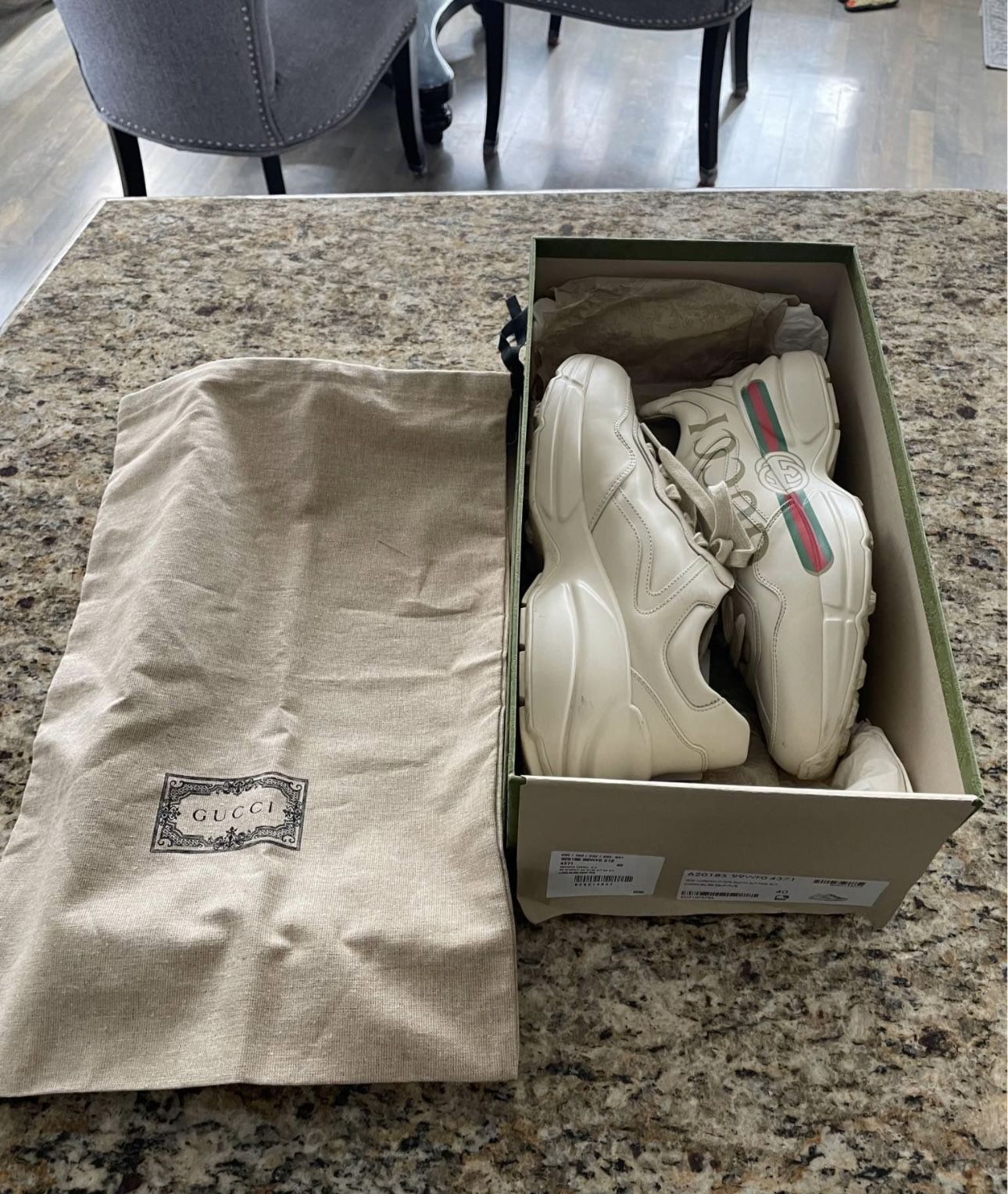 GUCCI RHYTON SNEAKERS SIZE 9
