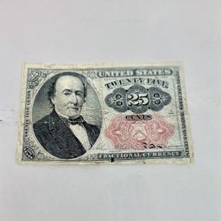 1800s 25 Cent Fractional Currency Note