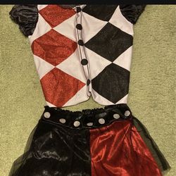 Girl Costume Jester Sz 6-7 Years