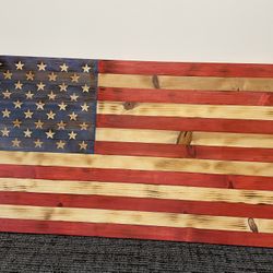 Wooden American Flag