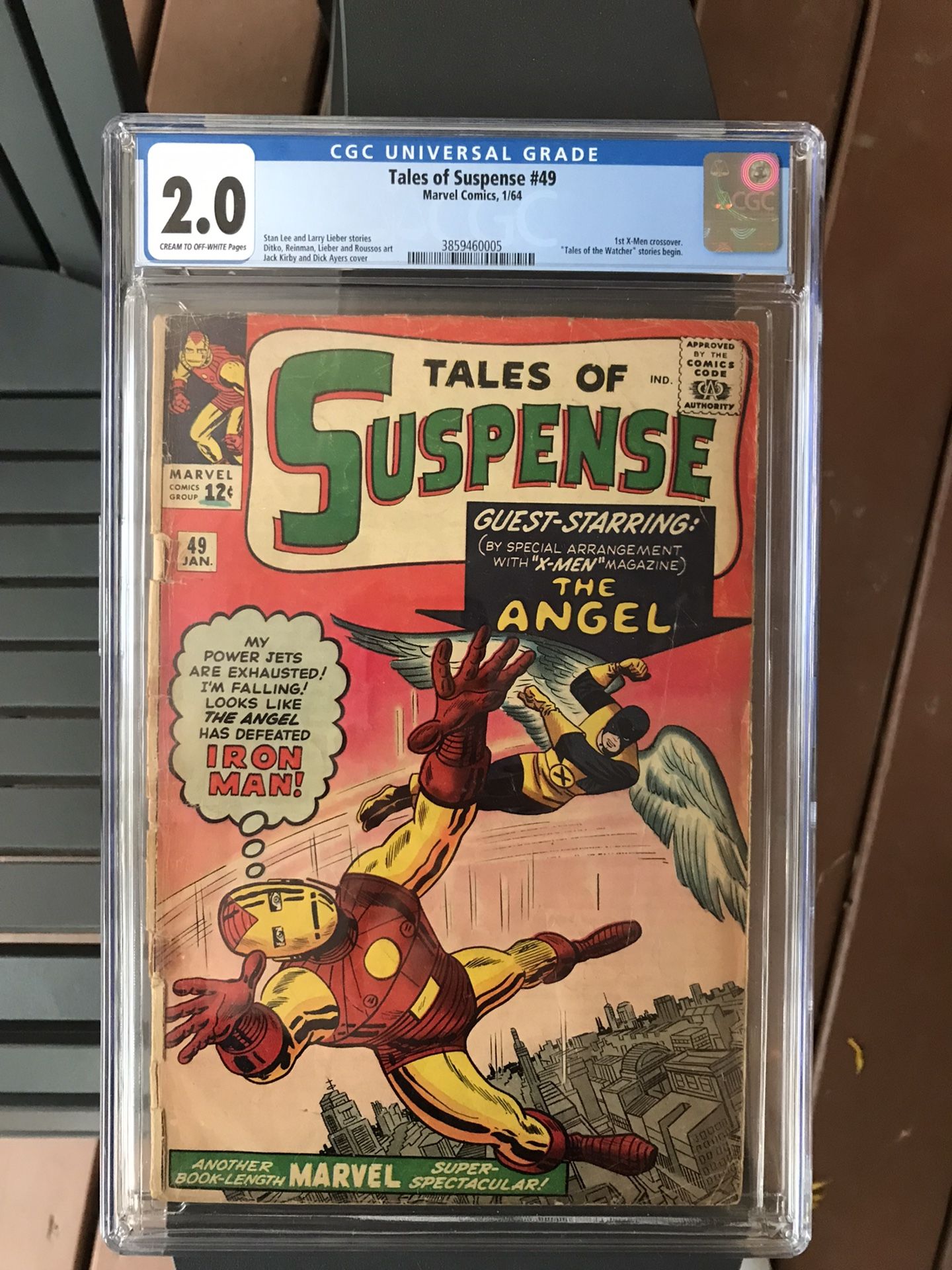 Tales of Suspense #49 (1964) CGC 2.0 — 1st X-Men Crossover; Tales Of The Watcher