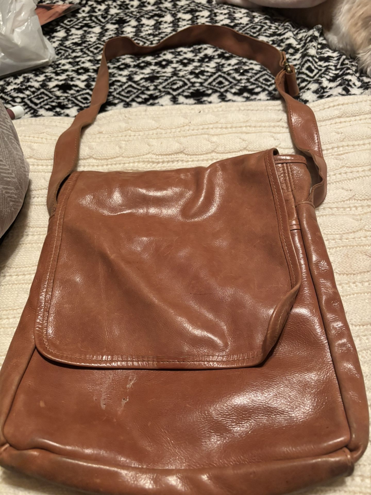 Leather& Suede Handmade Bag