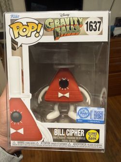 bill cipher gravity falls funko pop glow in the dark 