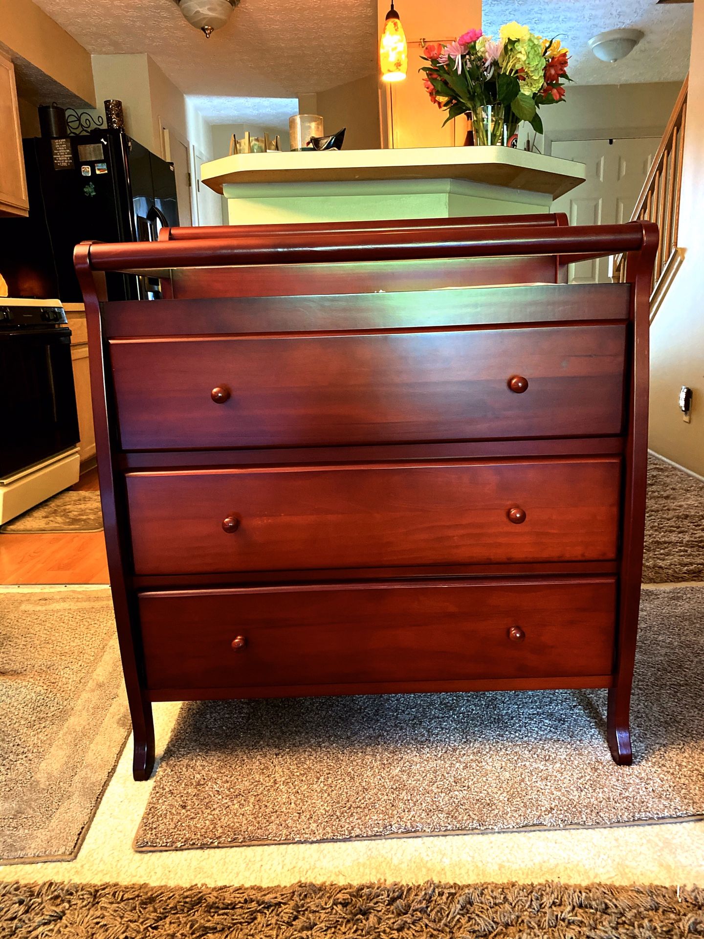 *BRAND NEW* CHERRY 3 DRAWER BABY CHANGING TABLE. SOLID WOOD. OLENTANGY RIVER RD AND BETHEL RD